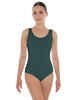 Solid Lycra Scoop Neck Open Back Leotard