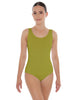 Solid Lycra Scoop Neck Open Back Leotard