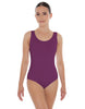 Solid Lycra Scoop Neck Open Back Leotard