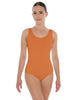 Solid Lycra Scoop Neck Open Back Leotard