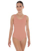 Solid Lycra Scoop Neck Open Back Leotard