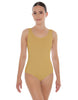 Solid Lycra Scoop Neck Open Back Leotard
