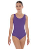 Solid Lycra Scoop Neck Open Back Leotard