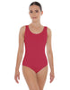 Solid Lycra Scoop Neck Open Back Leotard