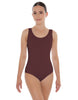 Solid Lycra Scoop Neck Open Back Leotard