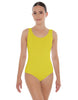 Solid Lycra Scoop Neck Open Back Leotard