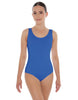 Solid Lycra Scoop Neck Open Back Leotard