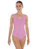 Solid Lycra Scoop Neck Open Back Leotard