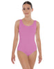 Solid Lycra Scoop Neck Open Back Leotard