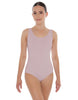 Solid Lycra Scoop Neck Open Back Leotard