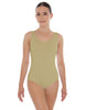 Solid Lycra Scoop Neck Open Back Leotard
