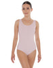 Solid Lycra Scoop Neck Open Back Leotard