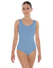 Solid Lycra Scoop Neck Open Back Leotard