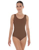 Solid Lycra Scoop Neck Open Back Leotard