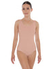 Solid Lycra Scoop Neck Open Back Leotard