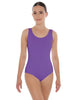 Solid Lycra Scoop Neck Open Back Leotard