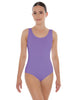 Solid Lycra Scoop Neck Open Back Leotard