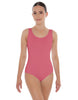 Solid Lycra Scoop Neck Open Back Leotard