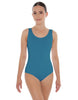 Solid Lycra Scoop Neck Open Back Leotard