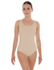 Solid Lycra Scoop Neck Open Back Leotard