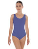 Solid Lycra Scoop Neck Open Back Leotard