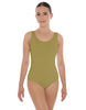 Solid Lycra Scoop Neck Open Back Leotard