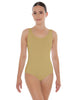 Solid Lycra Scoop Neck Open Back Leotard