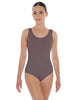Solid Lycra Scoop Neck Open Back Leotard