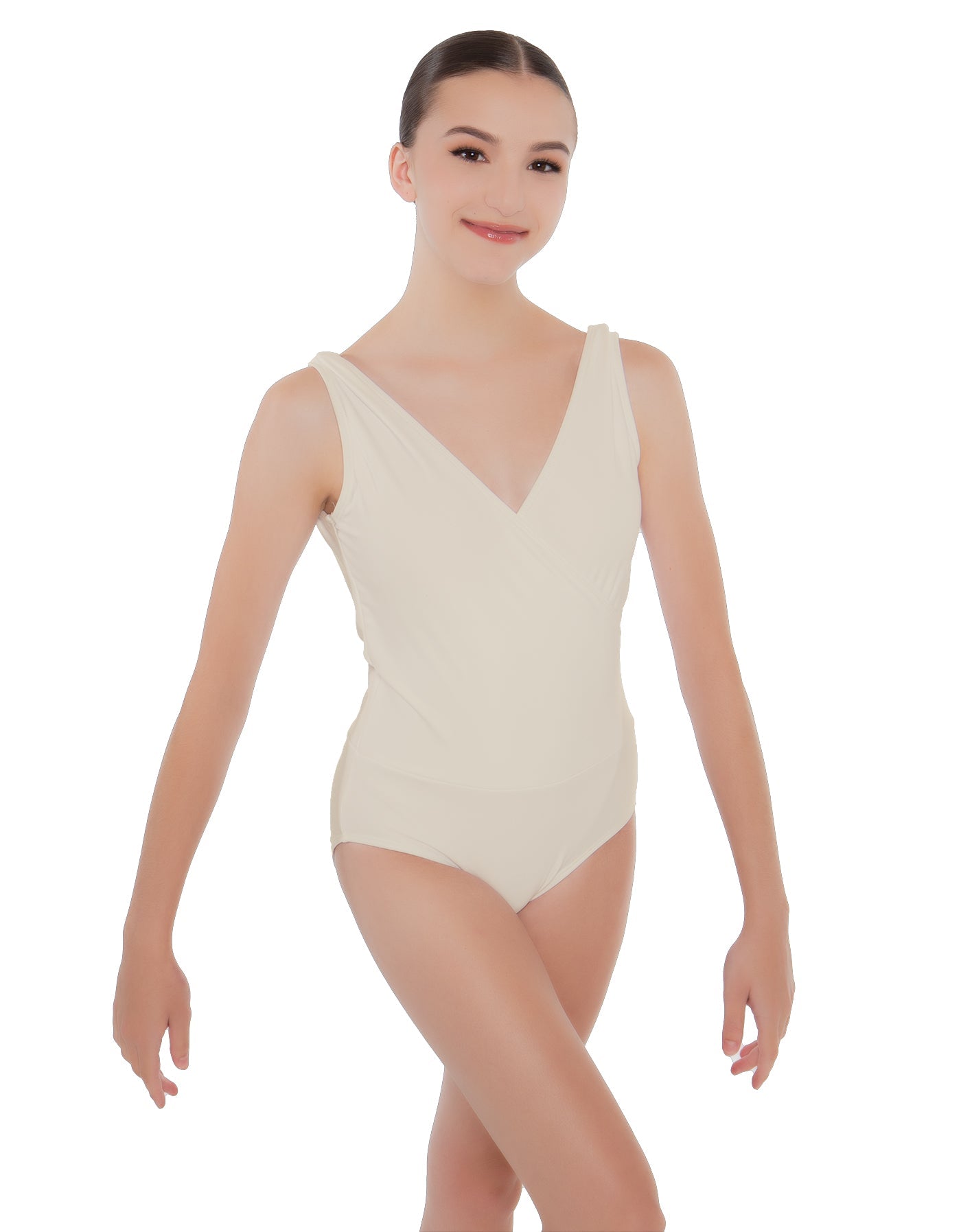 Solid Lycra Crossover Leotard