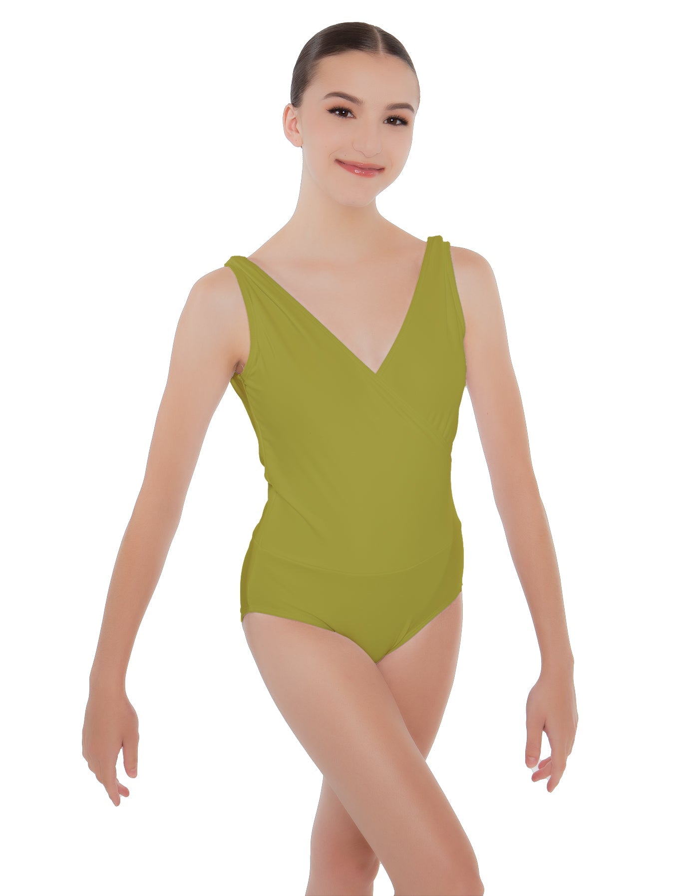 Solid Lycra Crossover Leotard