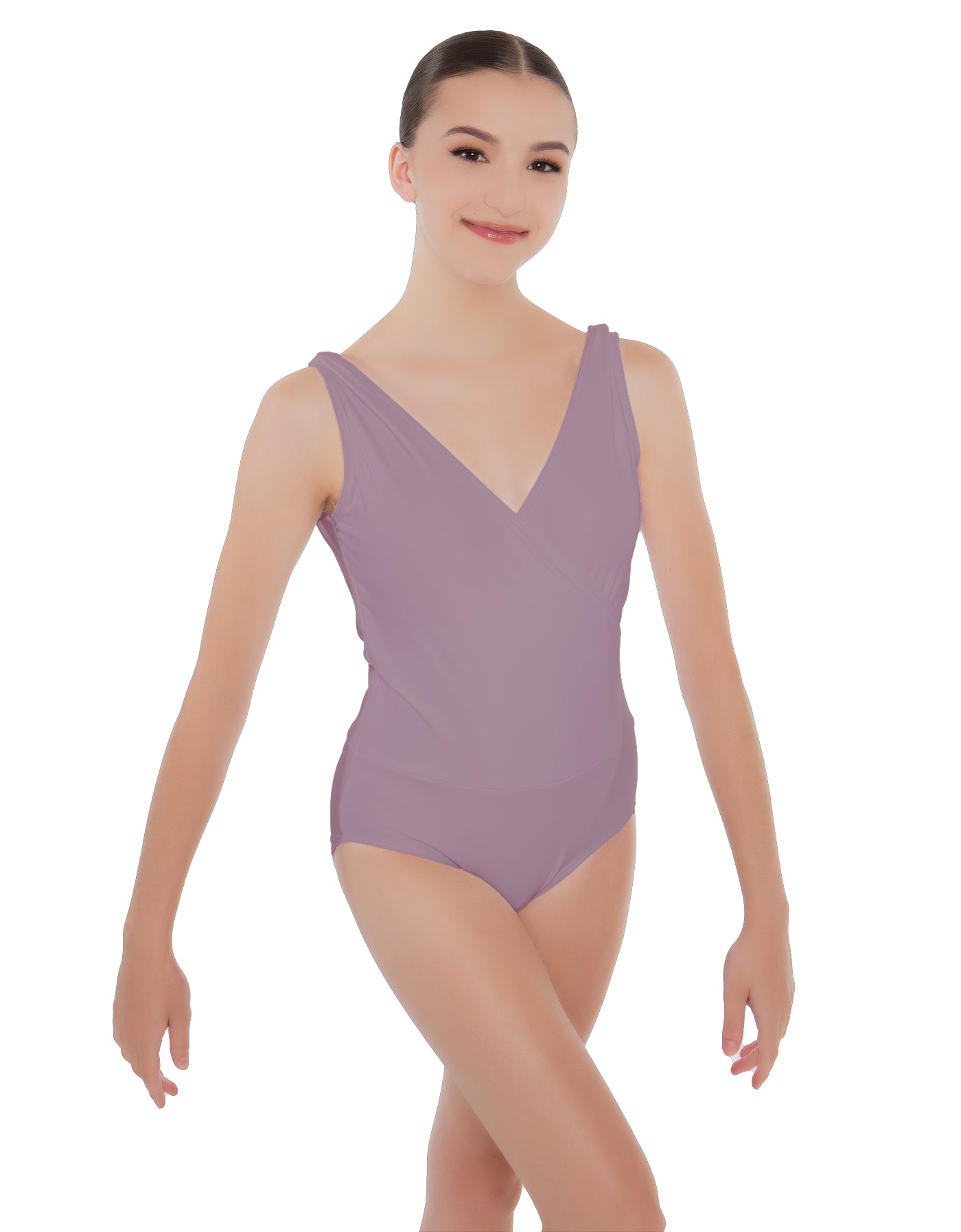 Solid Lycra Crossover Leotard