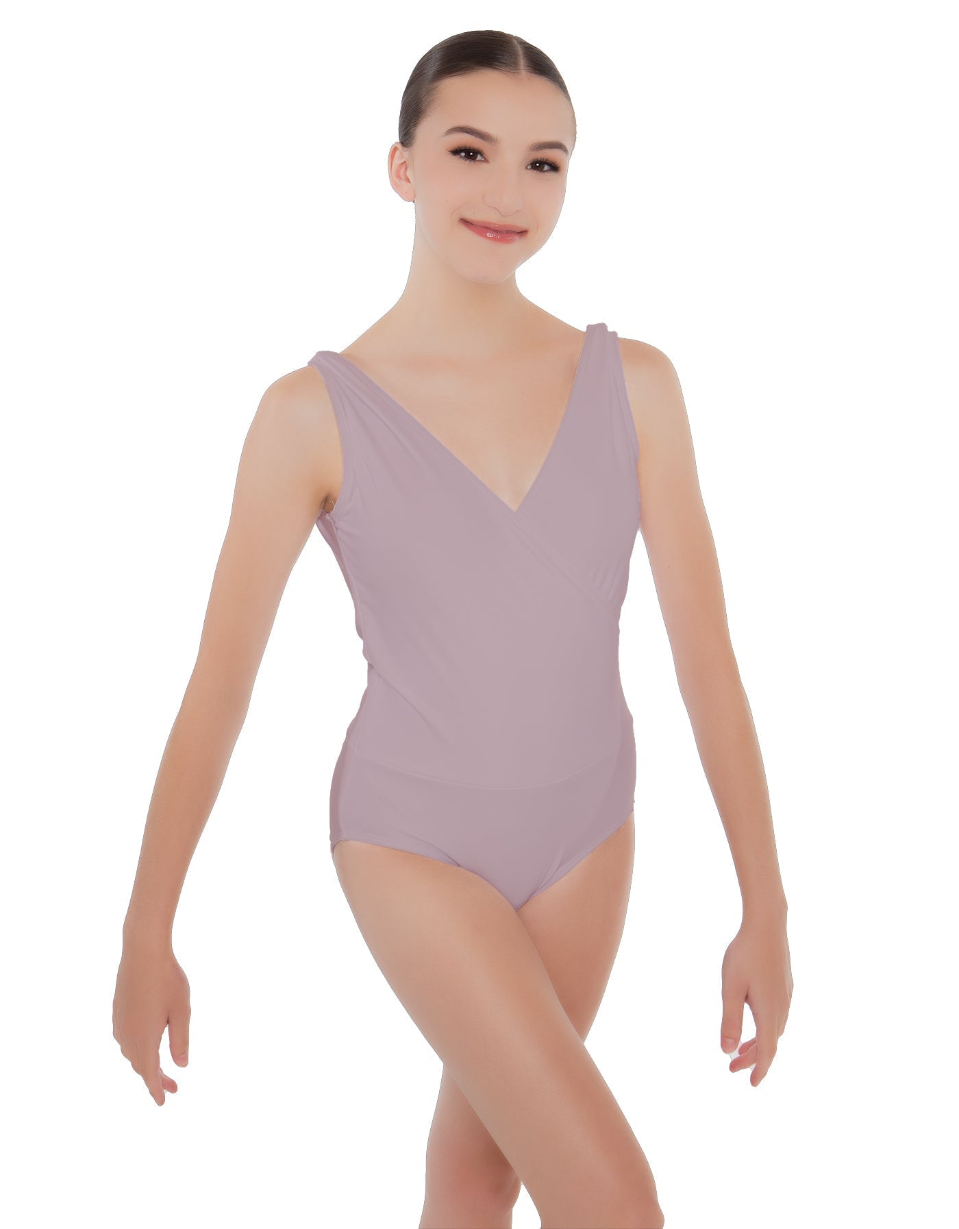 Solid Lycra Crossover Leotard