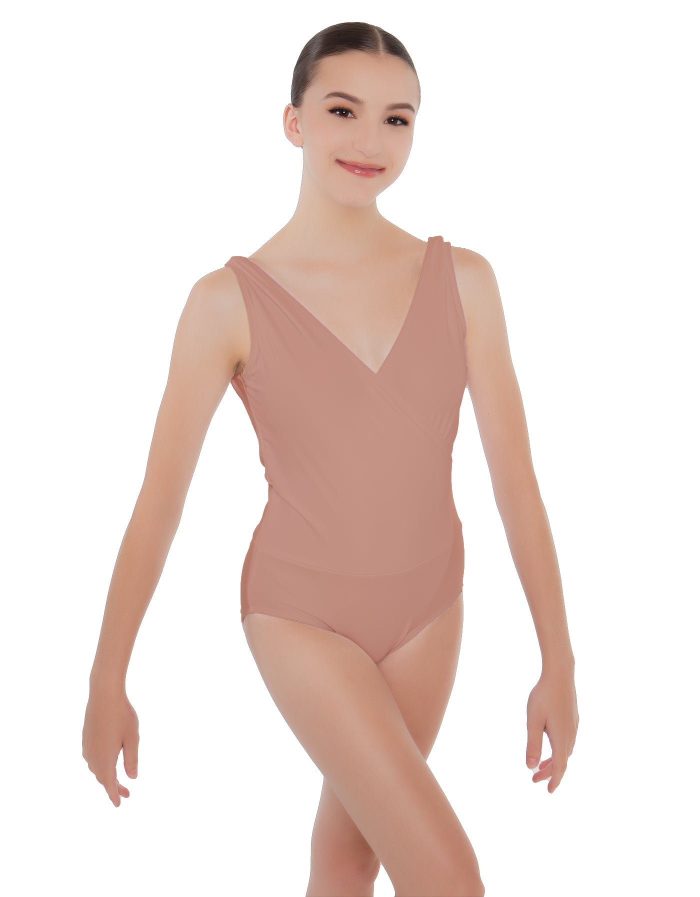 Solid Lycra Crossover Leotard