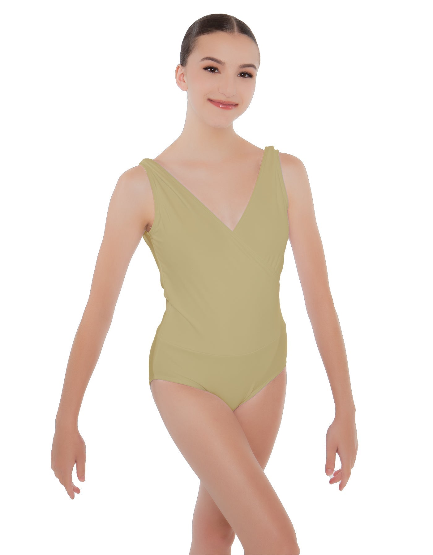 Solid Lycra Crossover Leotard