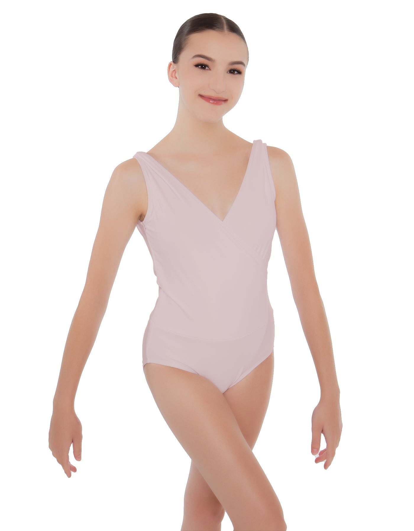 Solid Lycra Crossover Leotard