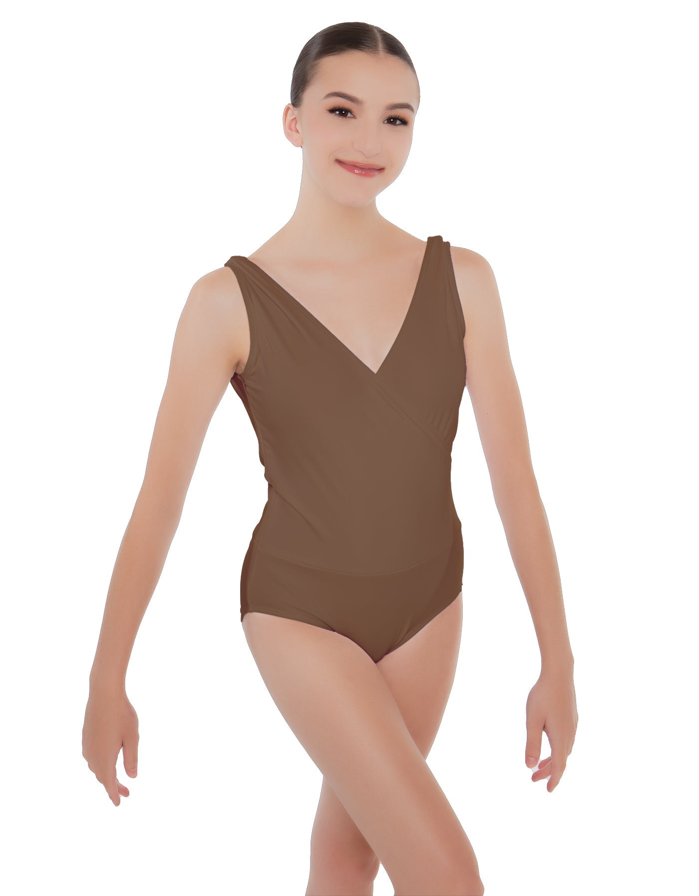 Solid Lycra Crossover Leotard
