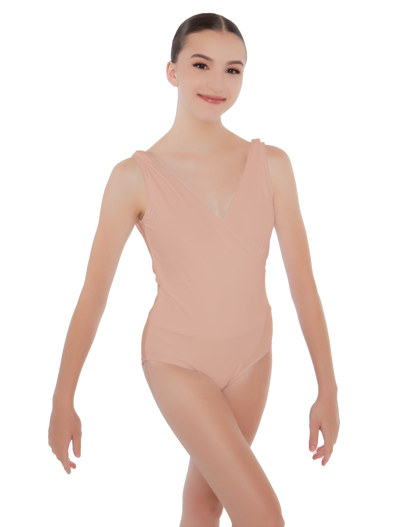 Solid Lycra Crossover Leotard