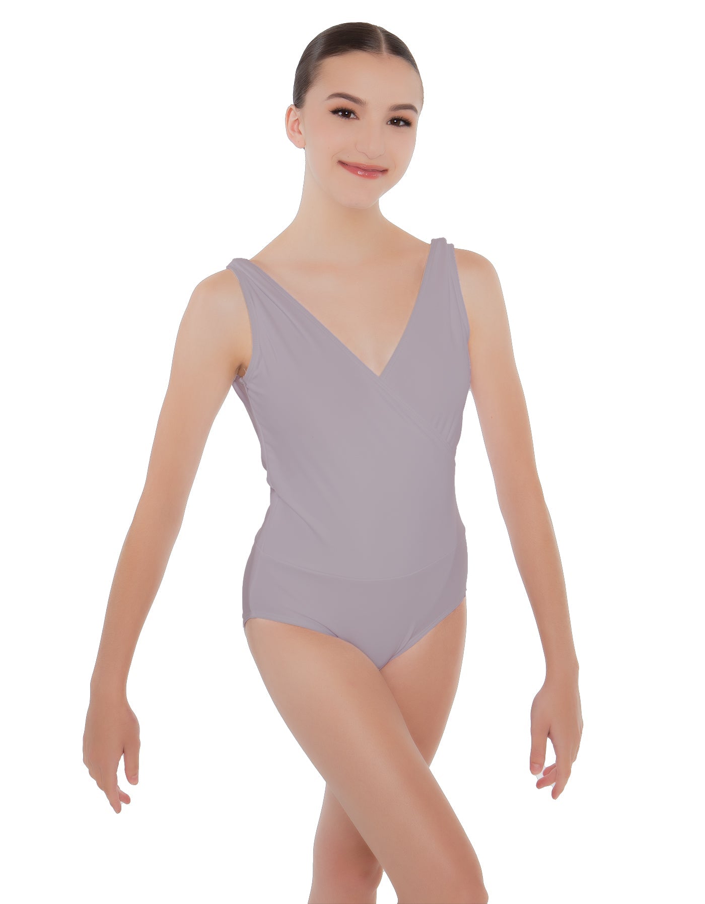 Solid Lycra Crossover Leotard