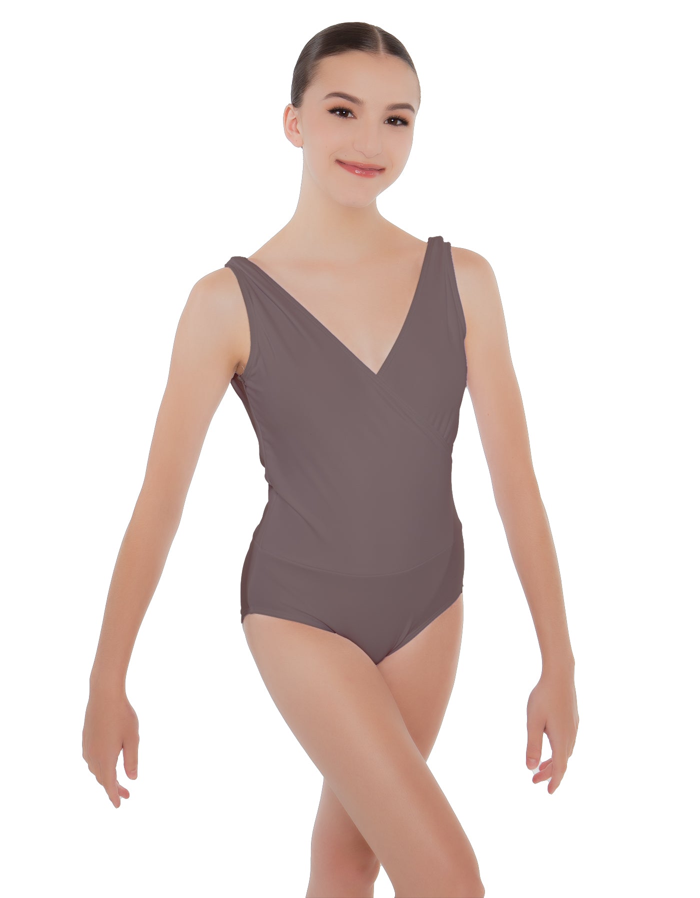 Solid Lycra Crossover Leotard