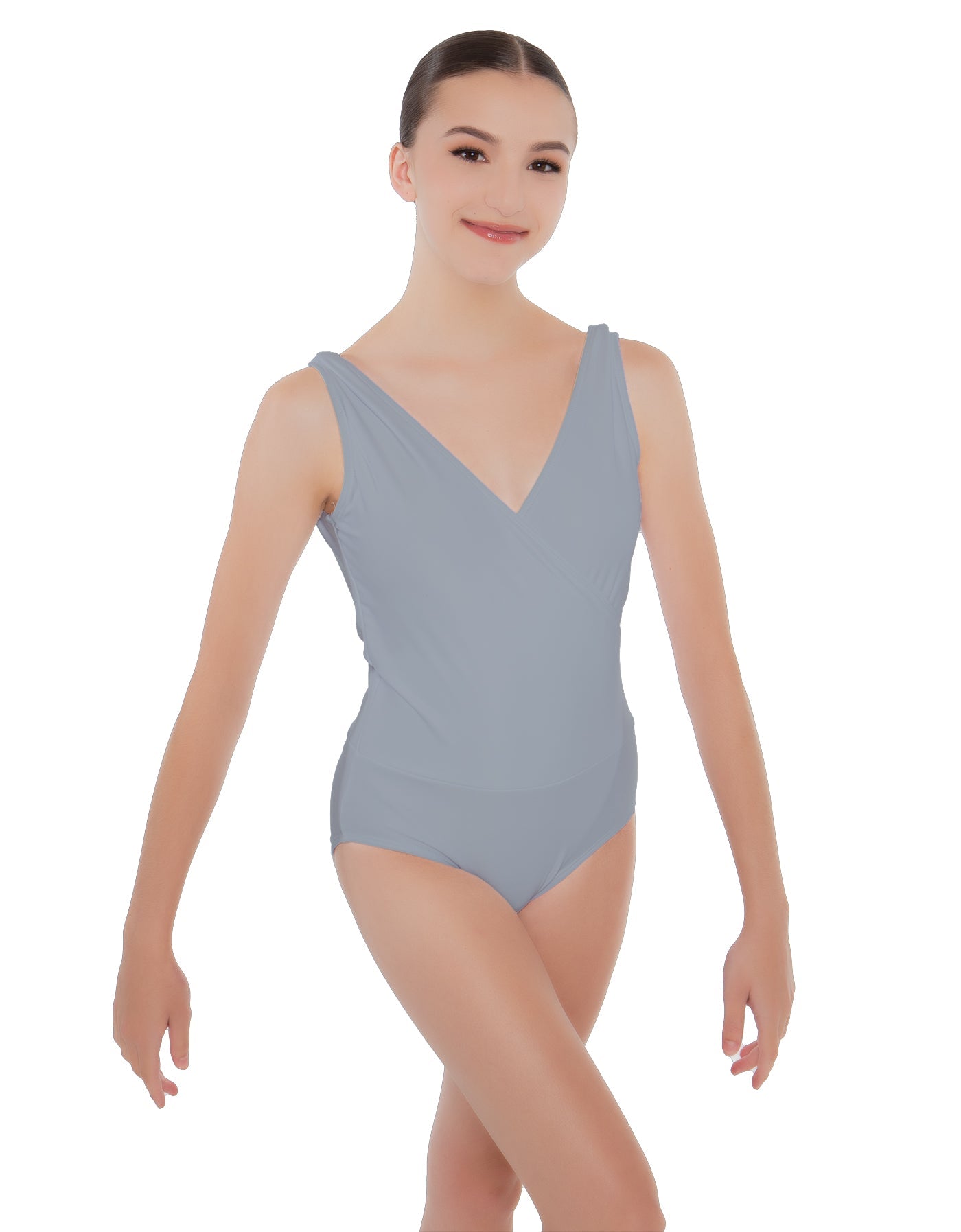 Solid Lycra Crossover Leotard