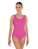 Solid Lycra Cross Back Tank Leotard