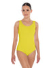 Solid Lycra Cross Back Tank Leotard