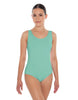 Solid Lycra Cross Back Tank Leotard