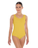 Solid Lycra Cross Back Tank Leotard