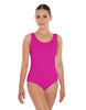 Solid Lycra Cross Back Tank Leotard