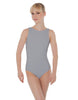 Solid Lycra Boatneck Open Back Leotard