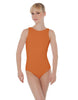 Solid Lycra Boatneck Open Back Leotard