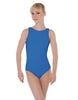 Solid Lycra Boatneck Open Back Leotard
