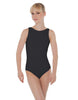 Solid Lycra Boatneck Open Back Leotard
