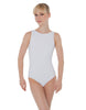Solid Lycra Boatneck Open Back Leotard
